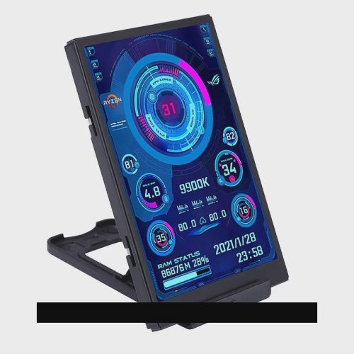 Upgrade your workspace with our versatile and sleek portable LCD screen. With its metal case and easy connectivity through a USB Type C cable, this 5 inch display is perfect for on-the-go professionals.
