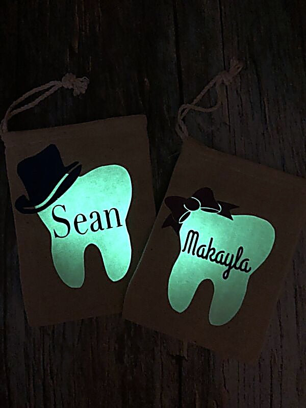 Customized Tooth Pouch for the Tooth Fairy's Treasures