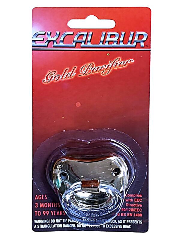 Excalibur Billy Bob Original Gold Baby Pacifier: BPA-Free with Orthodontic Nipple