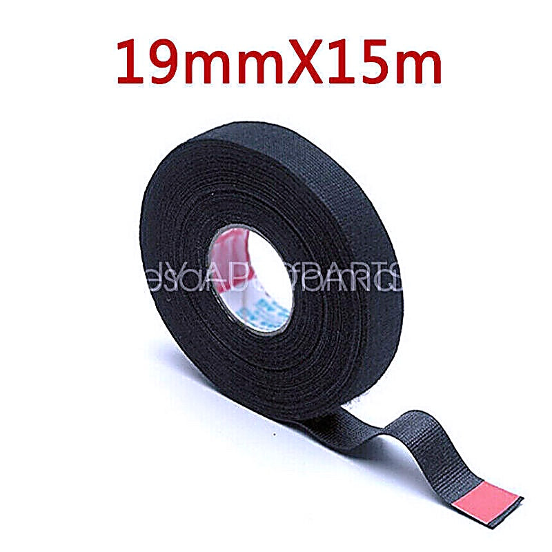 4 Rolls of 19mm*15m Cloth Tape for Electrical Wiring Harness - Ideal for Car, Auto, SUV, and Truck