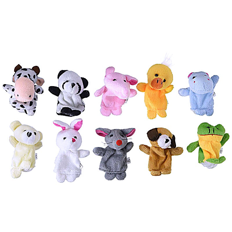 10PC Animal Finger Puppets: Playful Learning for Kids