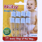 Nuby Diaper Pins 32-Pack: Rust-Proof, Plastic Closure with Safety Locking Head