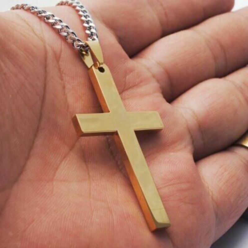 Gold Cross Chain For Men & Women