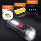 USB Rechargeable Tactical LED Flashlight - 4 Modes, Battery Included