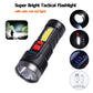 USB Rechargeable Tactical LED Flashlight - 4 Modes, Battery Included