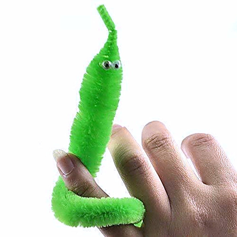 Colorful Fuzzy Wiggle Magic Worms: 5/10/20/40 pcs for Fun!